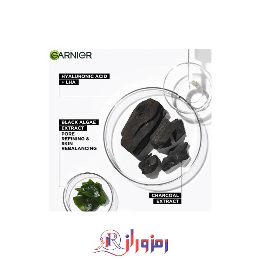 ماسک ورقه ای گارنیر رایحه زغال و جلبک دریایی، خرید و قیمت ماسک ورقه ای گارنیر رایحه زغال و جلبک دریایی